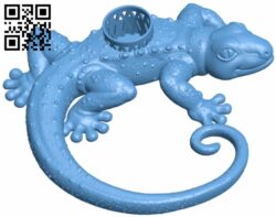 Gecko led tea light holder H008877 file stl free download 3D Model for CNC and 3d printer