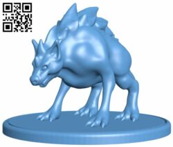 Giant Hyena H008741 file stl free download 3D Model for CNC and 3d printer