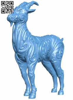 Goat decoration H008672 file stl free download 3D Model for CNC and 3d printer