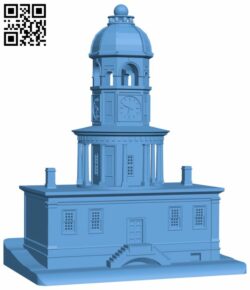 Halifax Town Clock – Nova Scotia, Canada H008570 file stl free download 3D Model for CNC and 3d printer