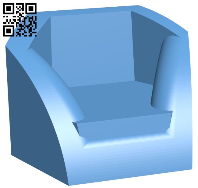 Hexagonal armchair H008914 file stl free download 3D Model for CNC and 3d printer