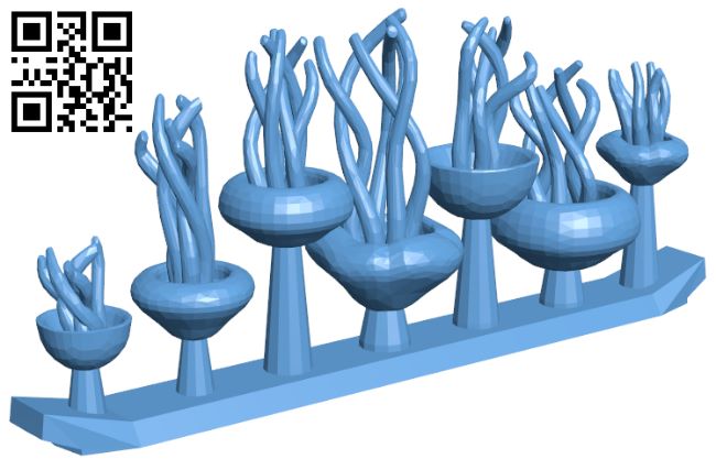 Jellyfish H008916 file stl free download 3D Model for CNC and 3d printer