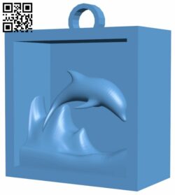 Keychain Dolphin H008508 file stl free download 3D Model for CNC and 3d printer