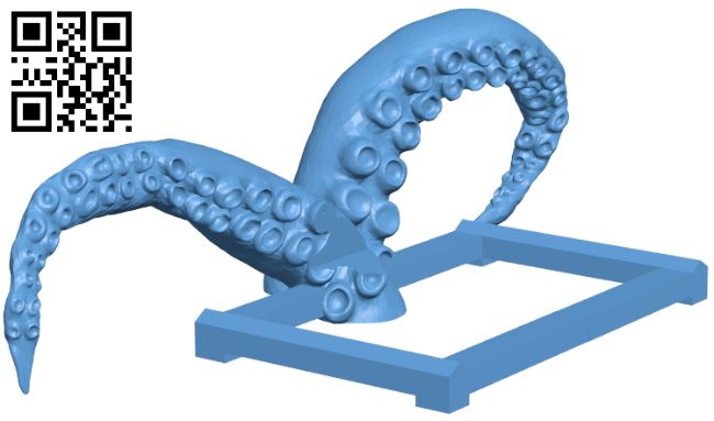 Kraken cutting board holder H008815 file stl free download 3D Model for CNC and 3d printer