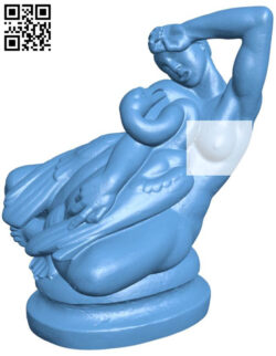 Leda and the swan H008747 file stl free download 3D Model for CNC and 3d printer