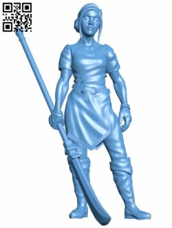 Lily – Human Barbarian H009053 file stl free download 3D Model for CNC and 3d printer
