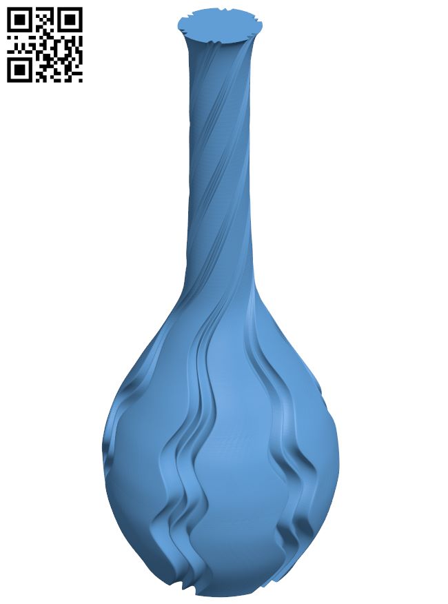 Long neck vase H008642 file stl free download 3D Model for CNC and 3d printer