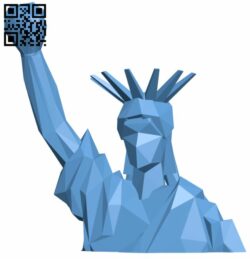 Low poly statue of liberty – Pen holder H009054 file stl free download 3D Model for CNC and 3d printer