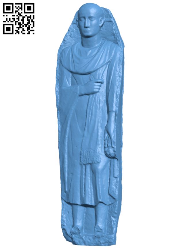 Man in traveling clothes H008893 file stl free download 3D Model for CNC and 3d printer