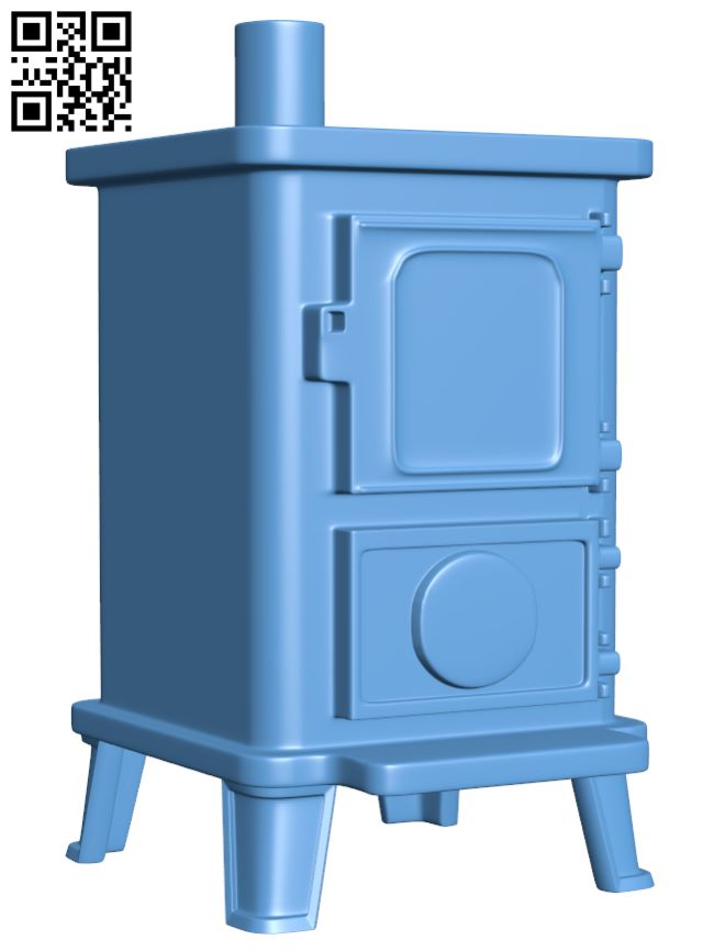 Miniature stove H008894 file stl free download 3D Model for CNC and 3d printer