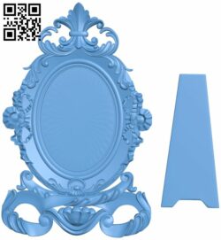 Mirror frame pattern T0001183 download free stl files 3d model for CNC wood carving