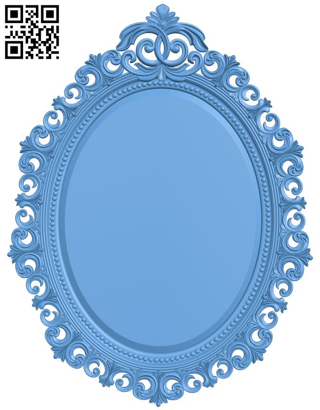 Mirror frame pattern T0001193 download free stl files 3d model for CNC wood carving