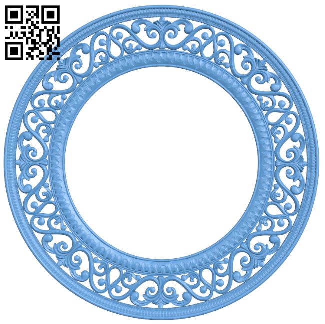 Mirror frame pattern T0001236 download free stl files 3d model for CNC wood carving