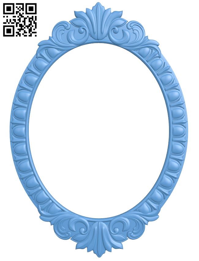 Mirror frame pattern T0001357 download free stl files 3d model for CNC wood carving