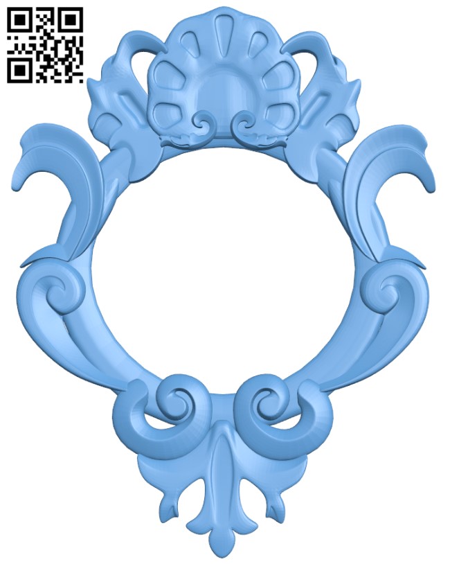 Mirror frame pattern T0001424 download free stl files 3d model for CNC wood carving