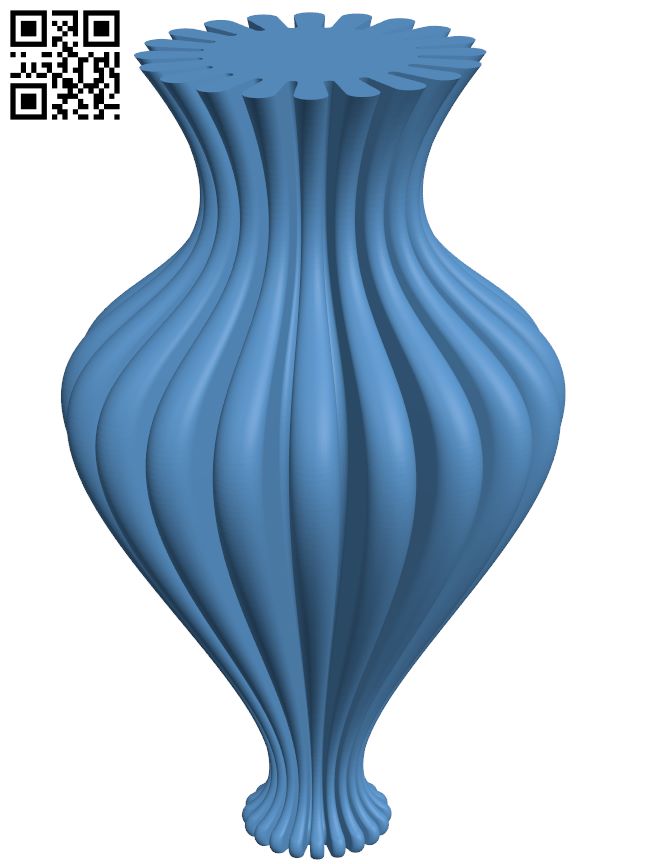 Monarch vase H008680 file stl free download 3D Model for CNC and 3d printer