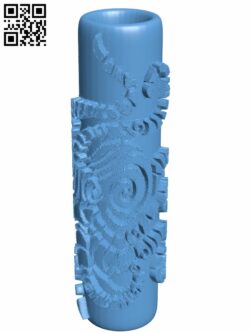 Octopus texture roller H008929 file stl free download 3D Model for CNC and 3d printer