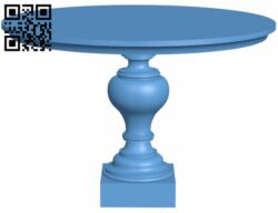 Outdoor round table H008681 file stl free download 3D Model for CNC and 3d printer