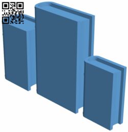 Parametric book H008822 file stl free download 3D Model for CNC and 3d printer