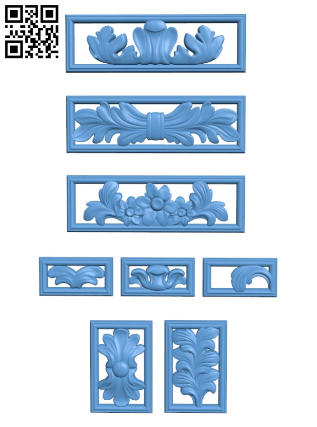 Pattern decor design T0001403 download free stl files 3d model for CNC wood carving