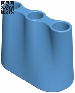 Pen Holder H008518 file stl free download 3D Model for CNC and 3d printer