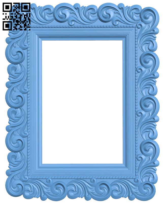 Picture frame or mirror T0001190 download free stl files 3d model for CNC wood carving