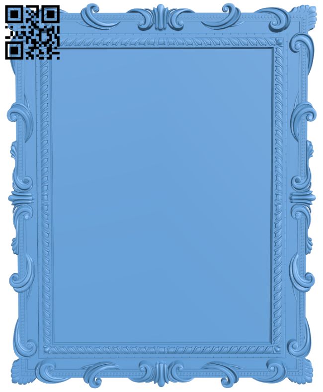 Picture frame or mirror T0001195 download free stl files 3d model for CNC wood carving