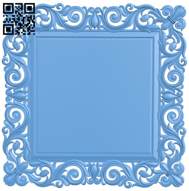 Picture frame or mirror T0001196 download free stl files 3d model for CNC wood carving