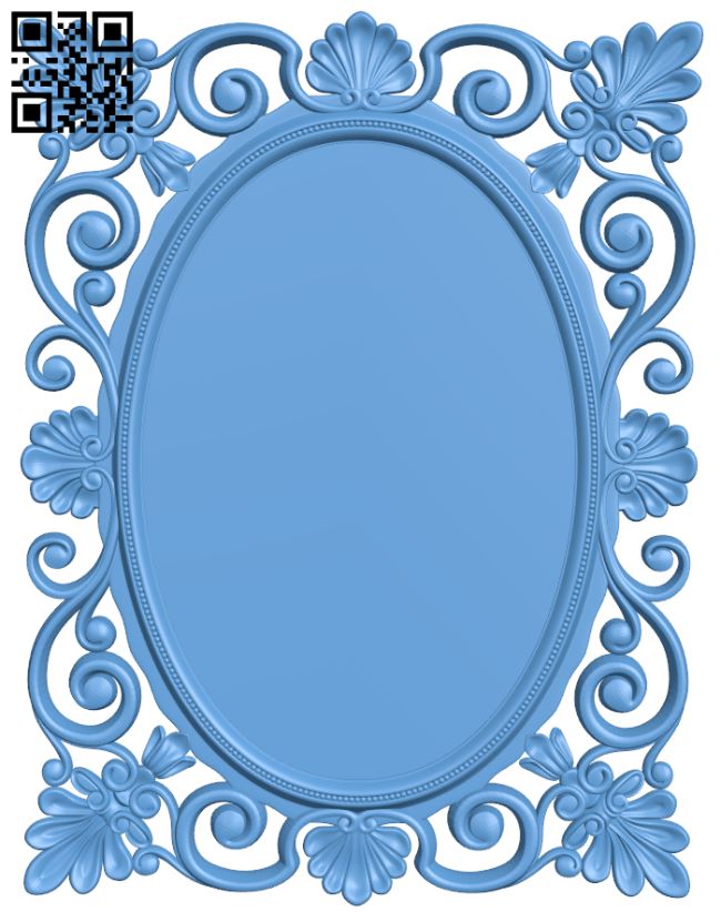 Picture frame or mirror T0001198 download free stl files 3d model for CNC wood carving