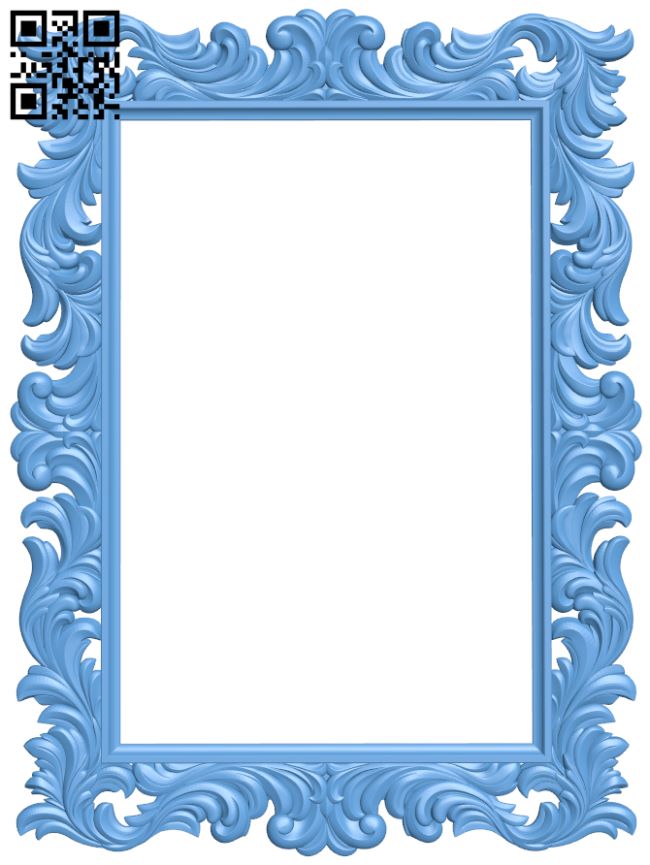 Picture frame or mirror T0001305 download free stl files 3d model for CNC wood carving