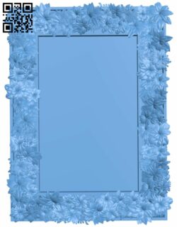 Picture frame or mirror T0001339 download free stl files 3d model for CNC wood carving