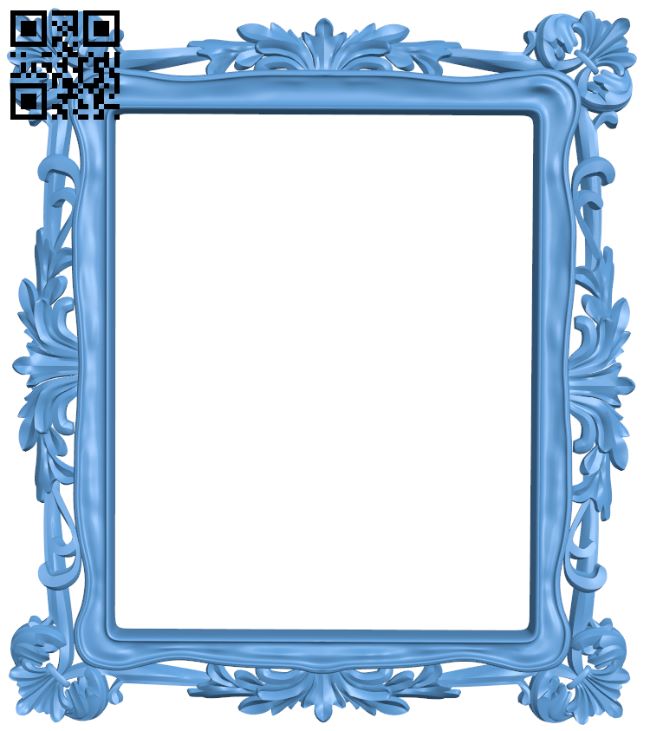 Picture frame or mirror T0001375 download free stl files 3d model for CNC wood carving