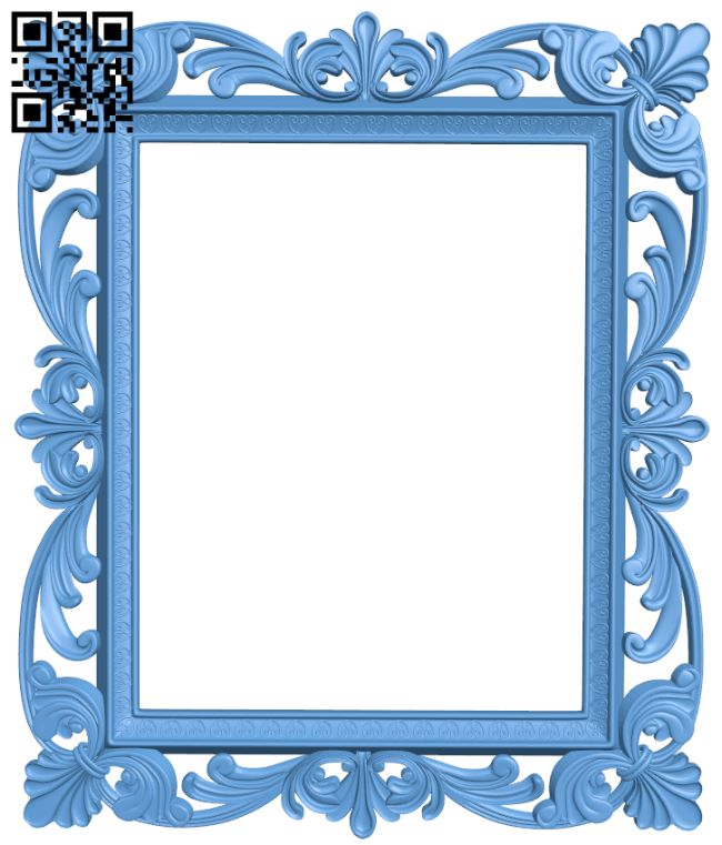 Picture frame or mirror T0001376 download free stl files 3d model for CNC wood carving