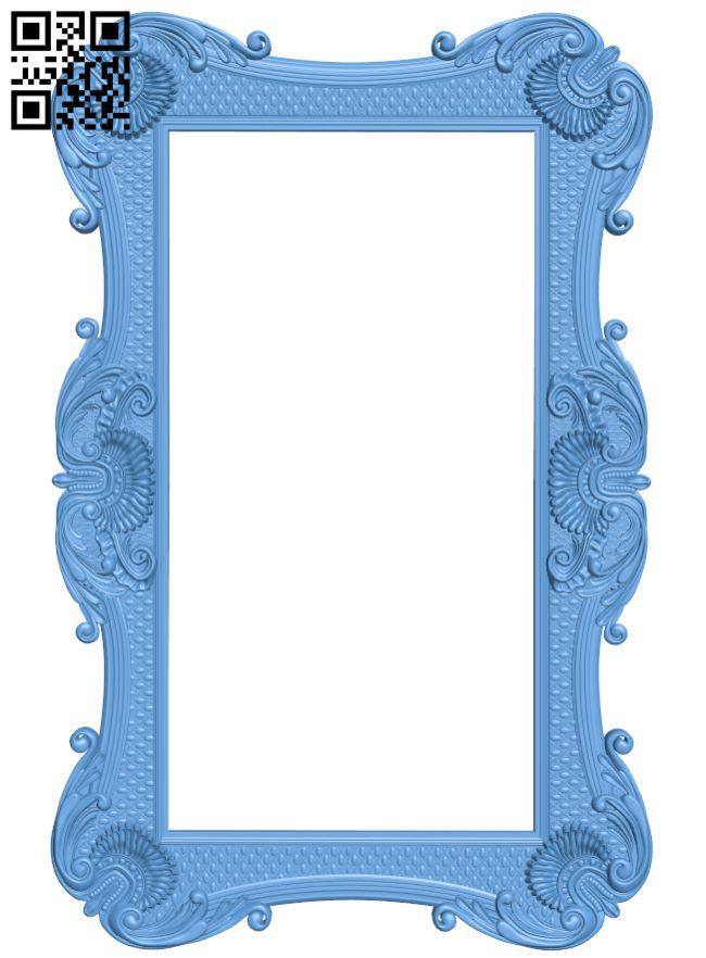Picture frame or mirror T0001378 download free stl files 3d model for CNC wood carving
