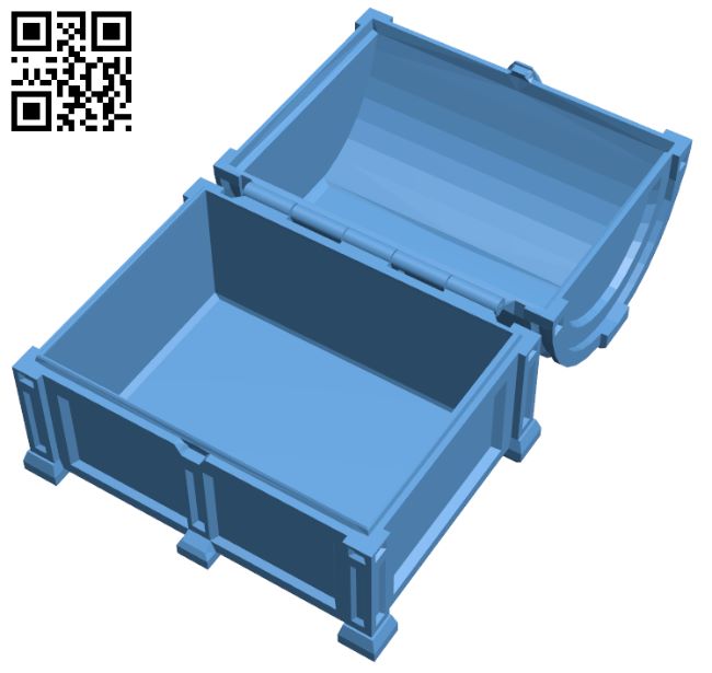 Pirate Coffer - Chest H008652 file stl free download 3D Model for CNC and 3d printer