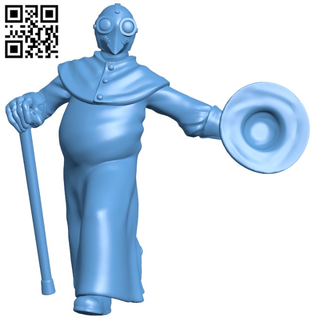 Plague Doctor Meme H009114 file stl free download 3D Model for CNC and 3d printer