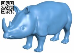 Rhinoceros H008521 file stl free download 3D Model for CNC and 3d printer