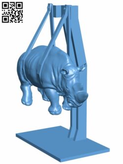 Rhinoceros H008522 file stl free download 3D Model for CNC and 3d printer