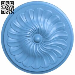 Round pattern T0001257 download free stl files 3d model for CNC wood carving