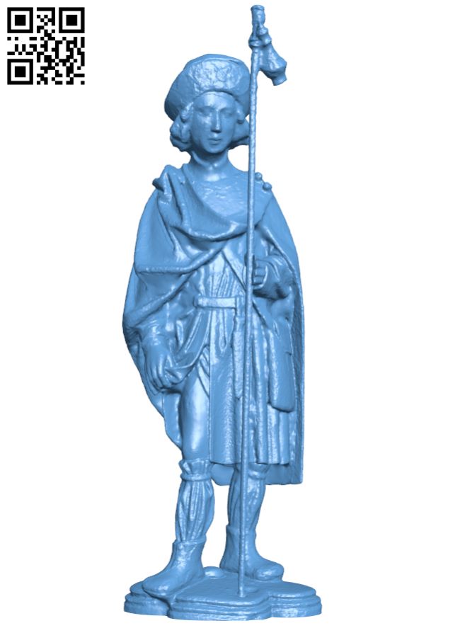 Saint Roch H008936 file stl free download 3D Model for CNC and 3d printer