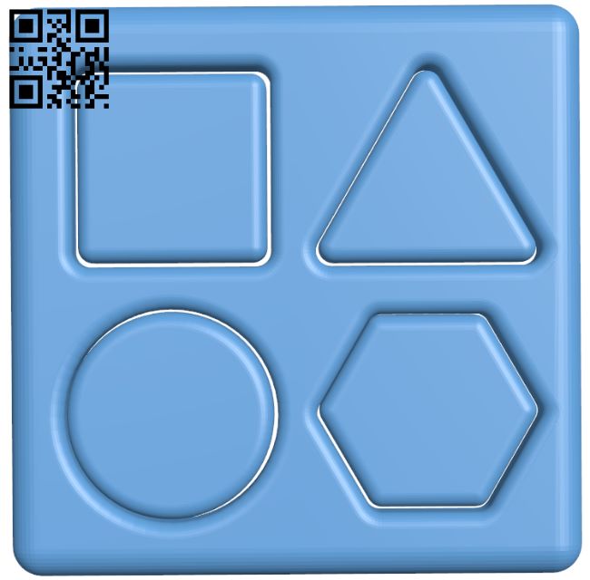 Shape puzzles for toddler H009067 file stl free download 3D Model for CNC and 3d printer