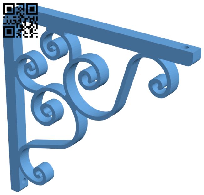Shelf bracket H008685 file stl free download 3D Model for CNC and 3d printer