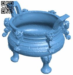 Shengding food vessel H008660 file stl free download 3D Model for CNC and 3d printer