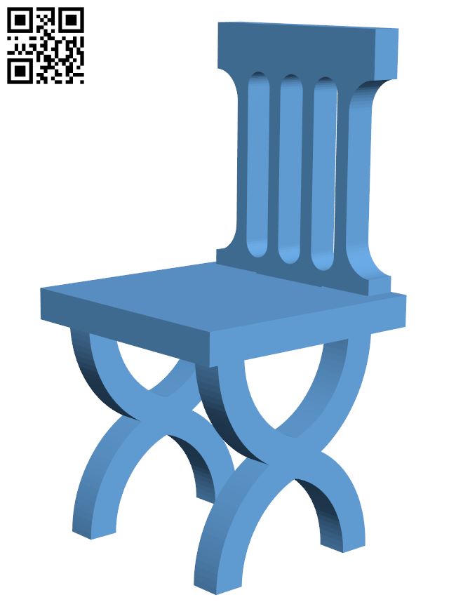 Simple chair H008580 file stl free download 3D Model for CNC and 3d printer