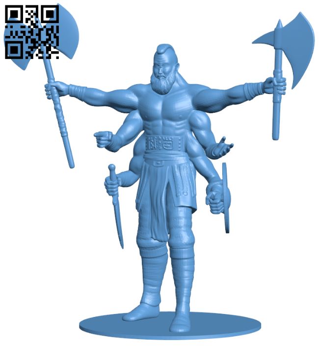Six Armed Cyclops H008691 file stl free download 3D Model for CNC and 3d printer
