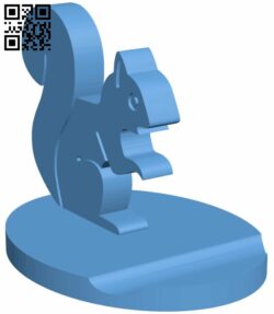 Squirrel smartphone stand H008528 file stl free download 3D Model for CNC and 3d printer