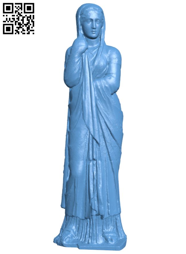 Statue of matron H008942 file stl free download 3D Model for CNC and 3d printer