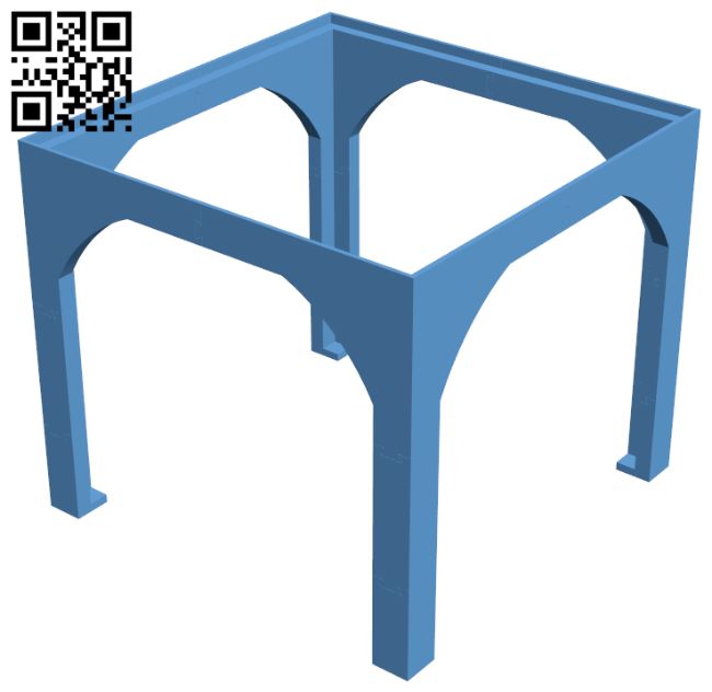 Table legs H008949 file stl free download 3D Model for CNC and 3d printer