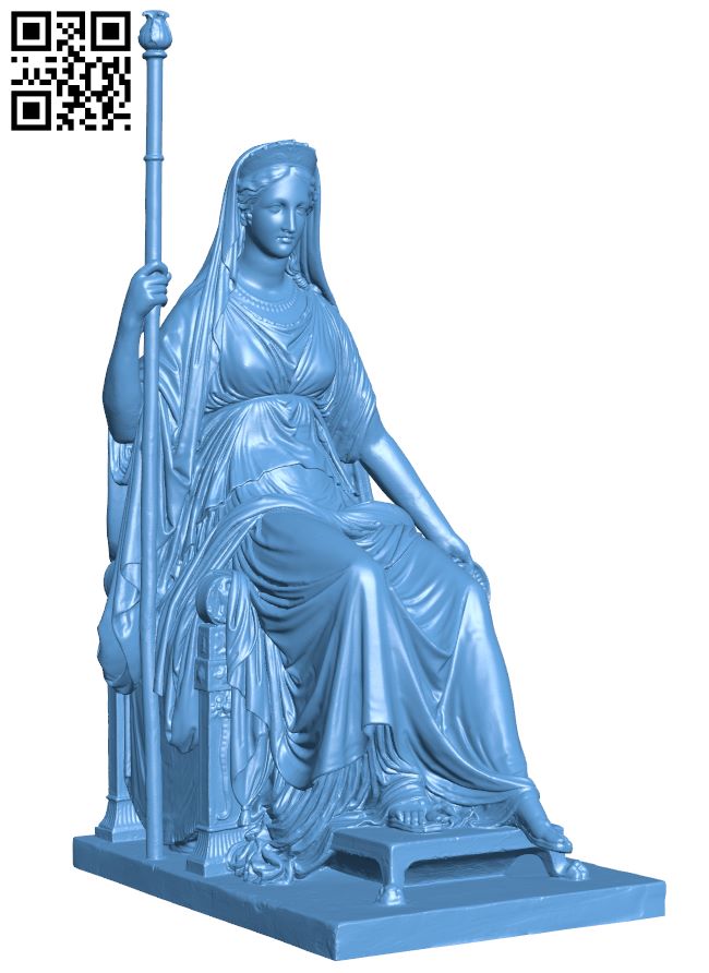 The Goddess Concordia Represented in Likeness of Empress Maria Louisa H008536 file stl free download 3D Model for CNC and 3d printer