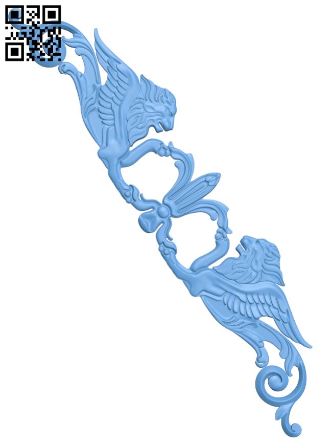 The lion decor patter T0001320 download free stl files 3d model for CNC wood carving
